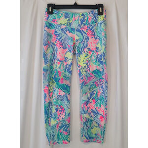 Lilly Pulitzer Multicolor Tropical Print Leggings - Pink, Blue, Green